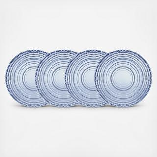 Lumina Non-leaded Crystal Dessert Plate, Set of 4