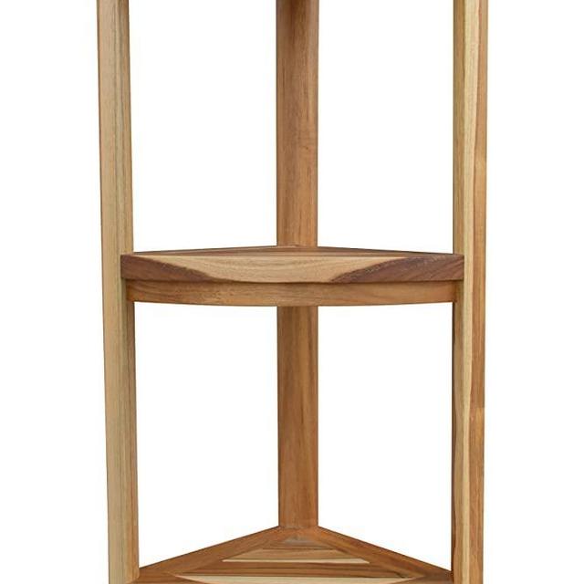 EcoDecors Oasis Corner Shelf, Natural