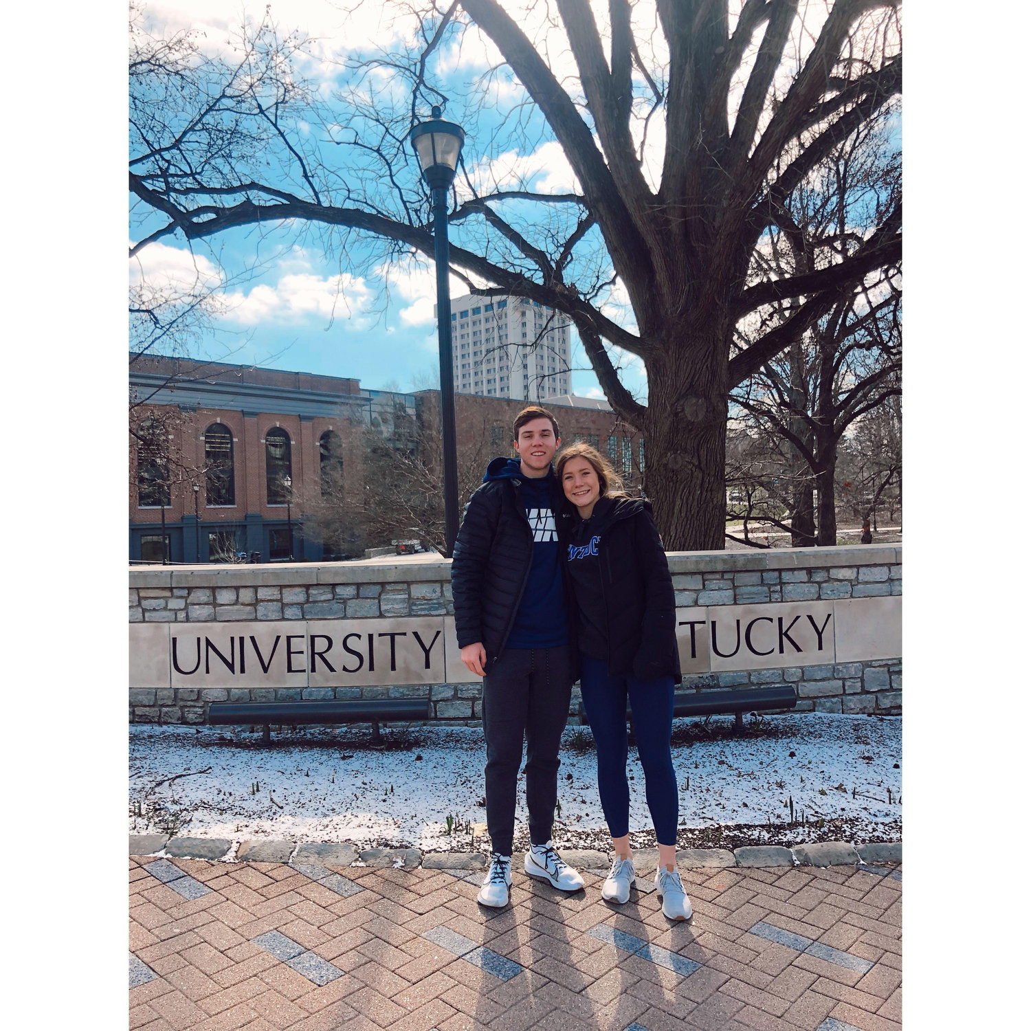 Ella touring University of Kentucky on February 14th, 2020 (and Carson along for the ride)