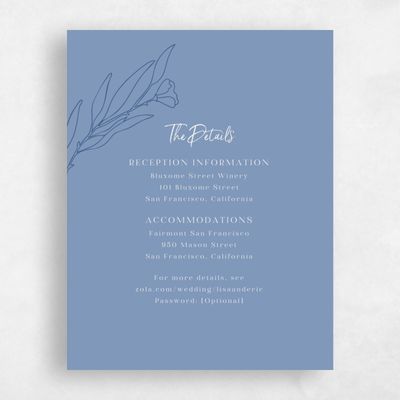 Denim Blue Wedding Enclosure - Pistoia