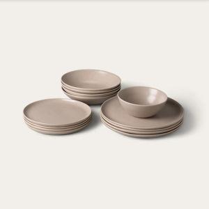 Desert Taupe Dinnerware Set by Fable