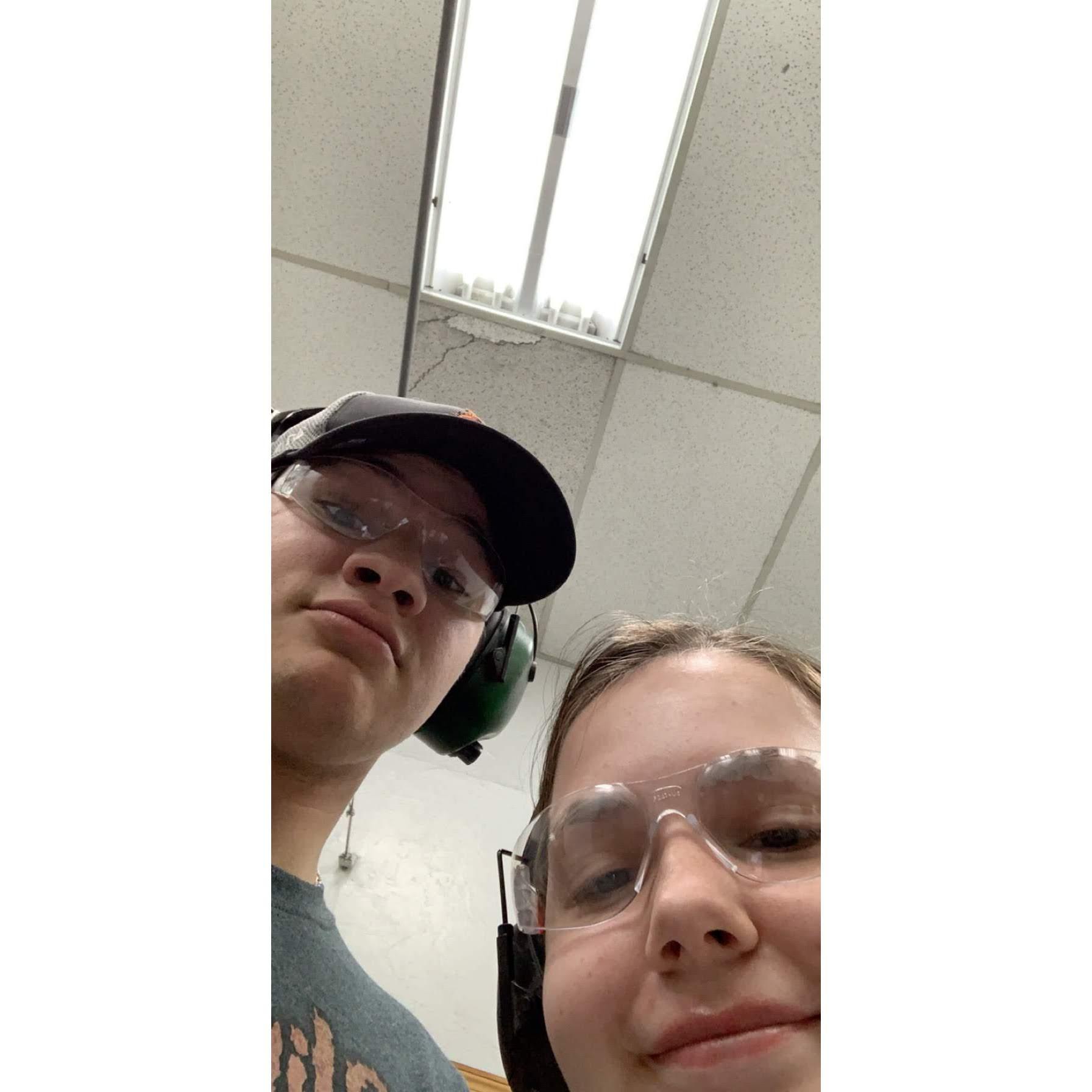 Went to the gun range together