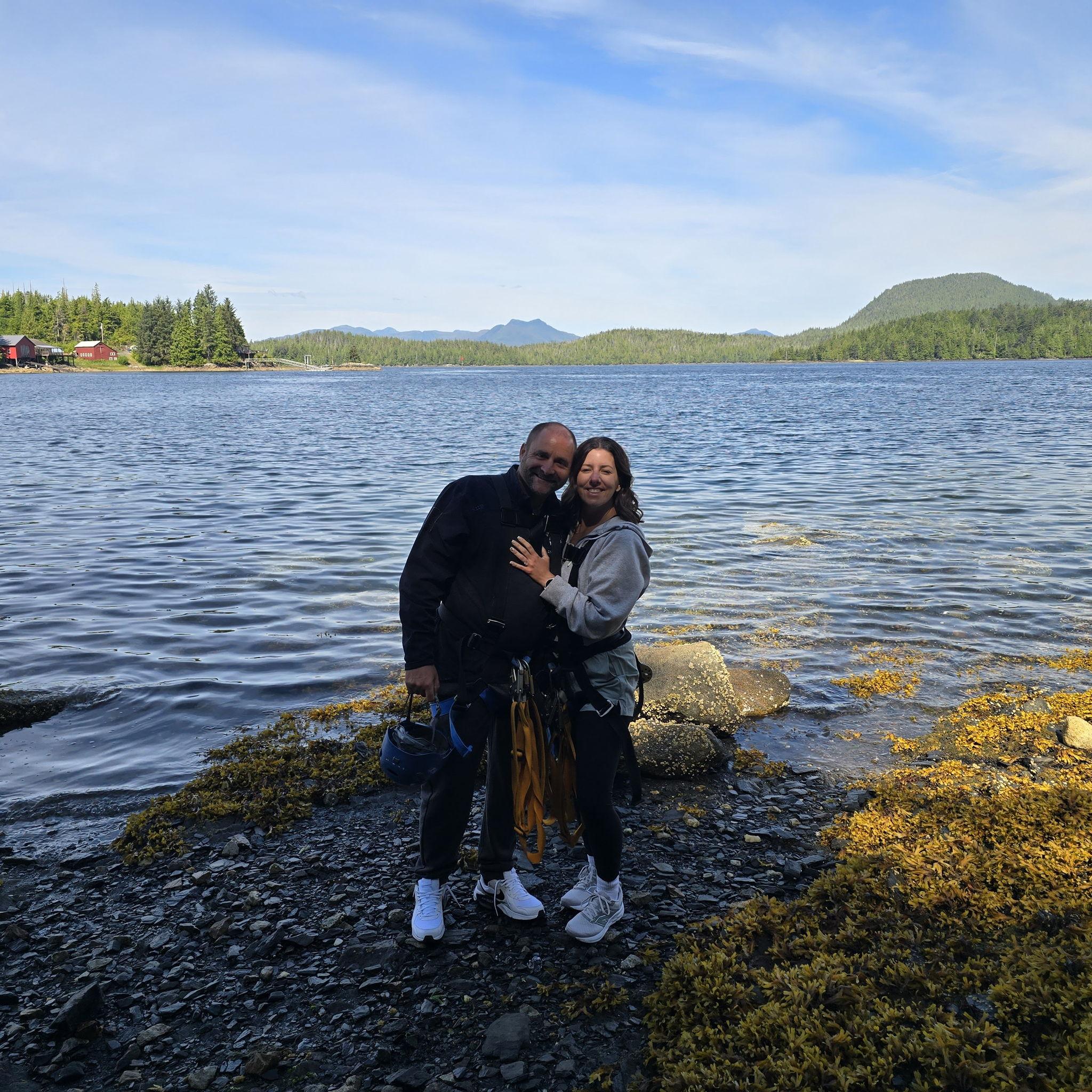 After ziplining through the trees while watching for bald eagles and whales.