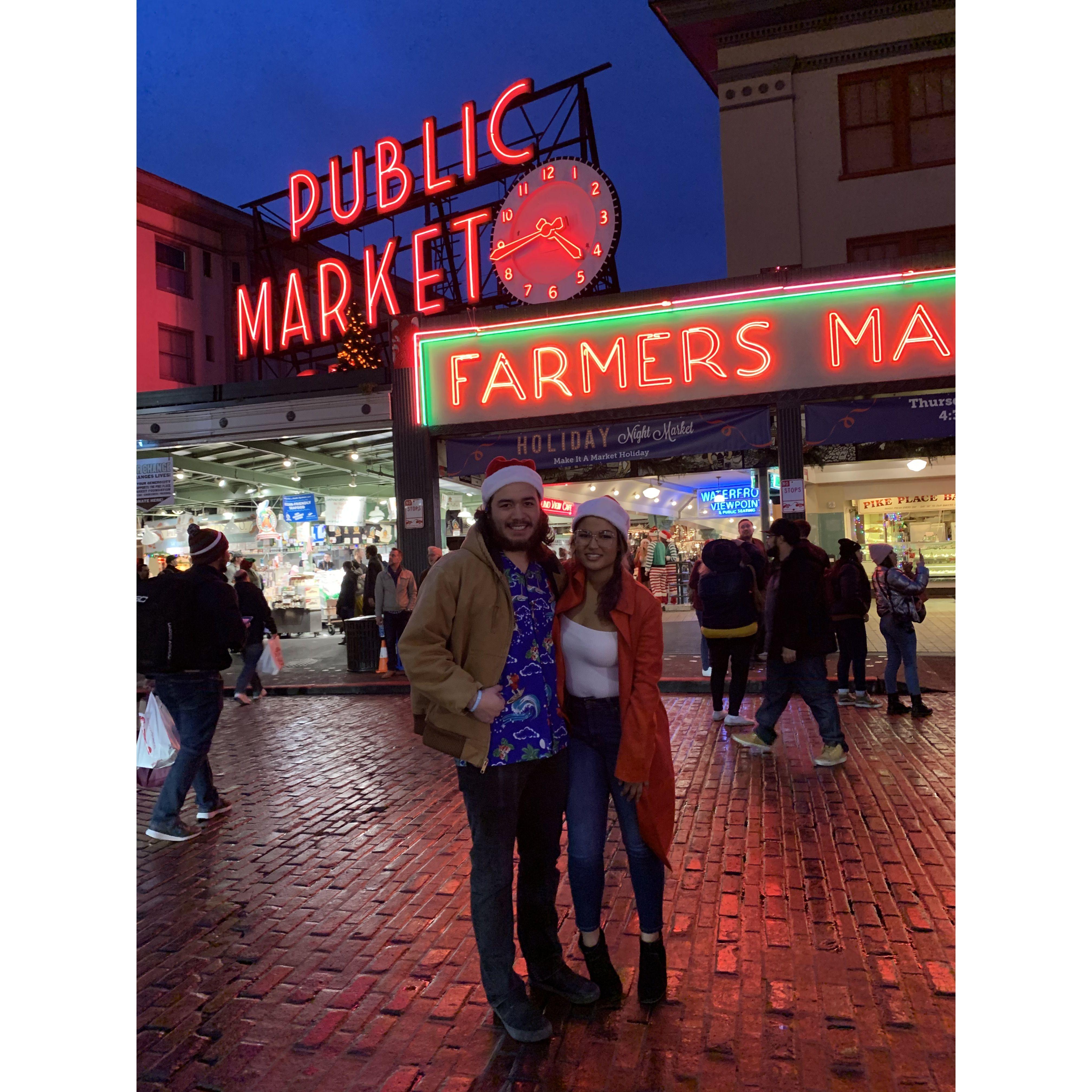 Bar-hopping in Seattle. Don't worry, we didn't drive that night.