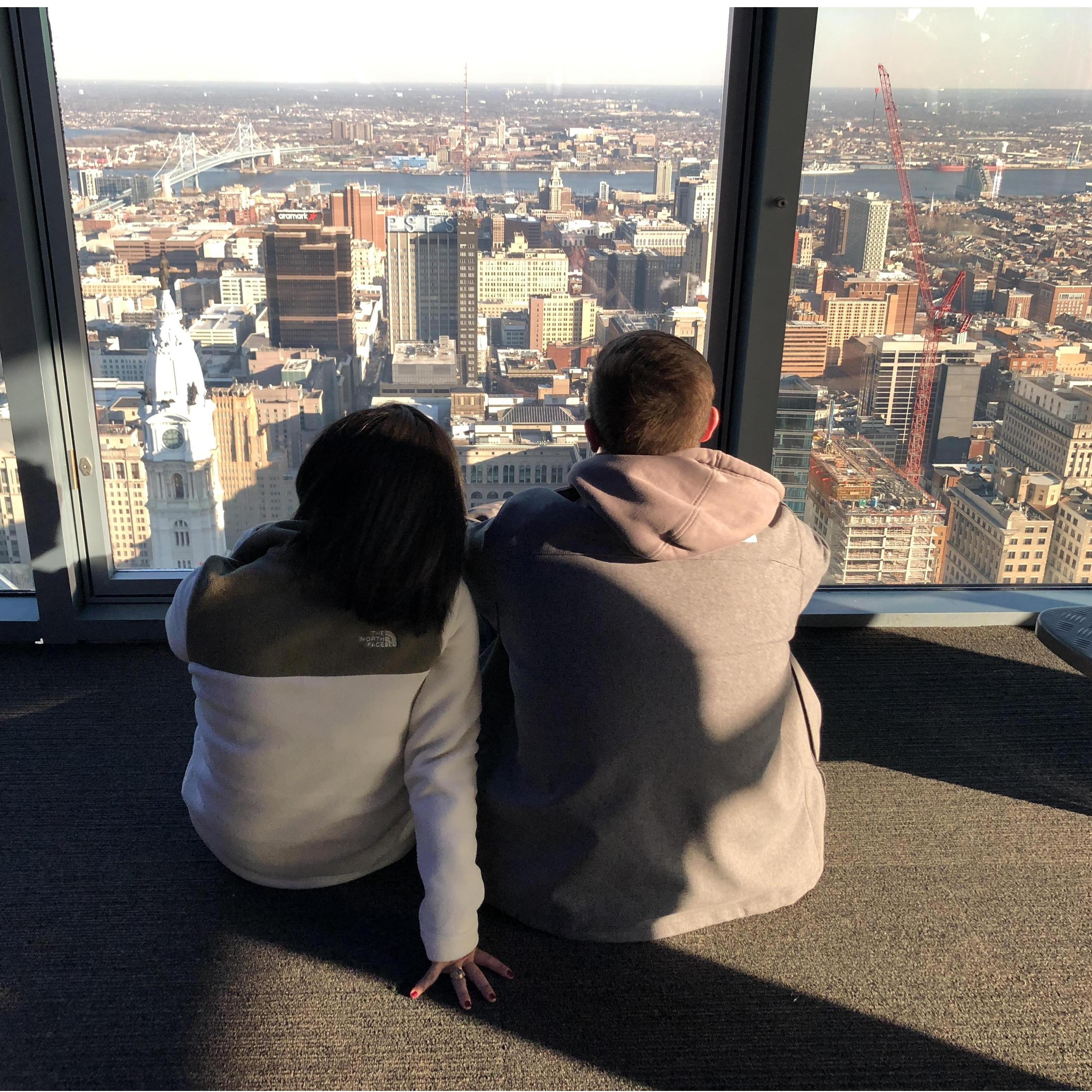 The top of Philadelphia