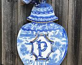 Chinoiserie Ginger Jar Blue White Door...