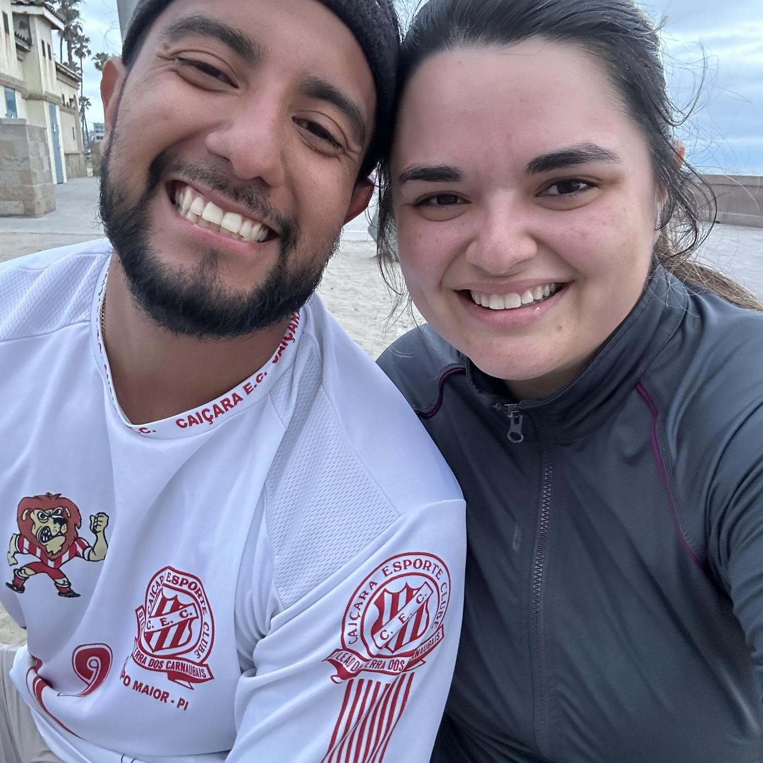 5 mile beach run. Real troopers!