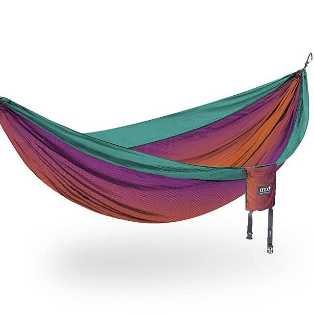 ENO, Eagles Nest Outfitters DoubleNest Print Lightweight Camping Hammock, 1 to 2 Person, Fade/Seaglass