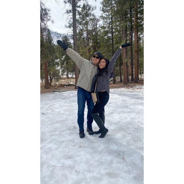 Staying cozy in the cool Mount Charleston!