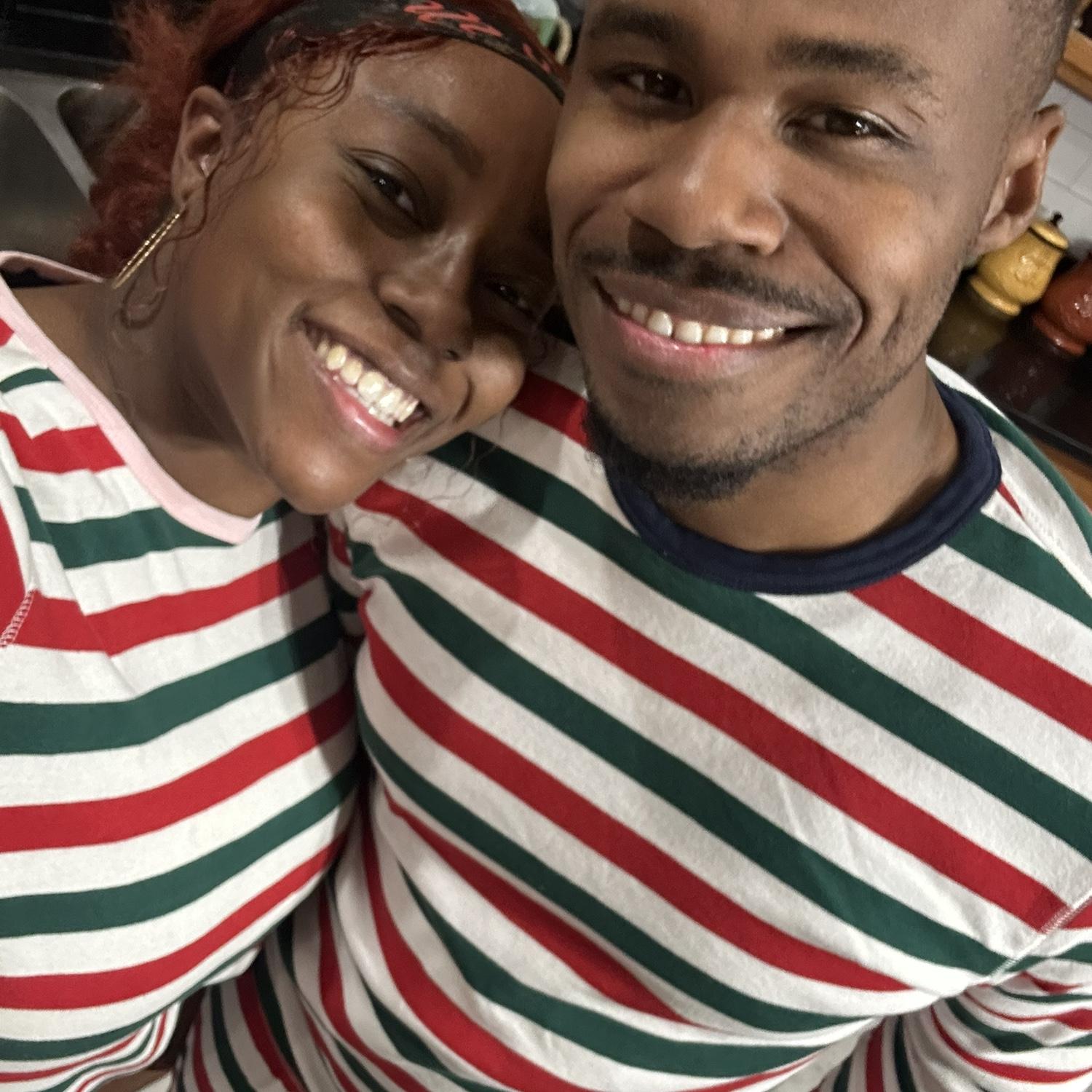 First pair of matching jingle jammies