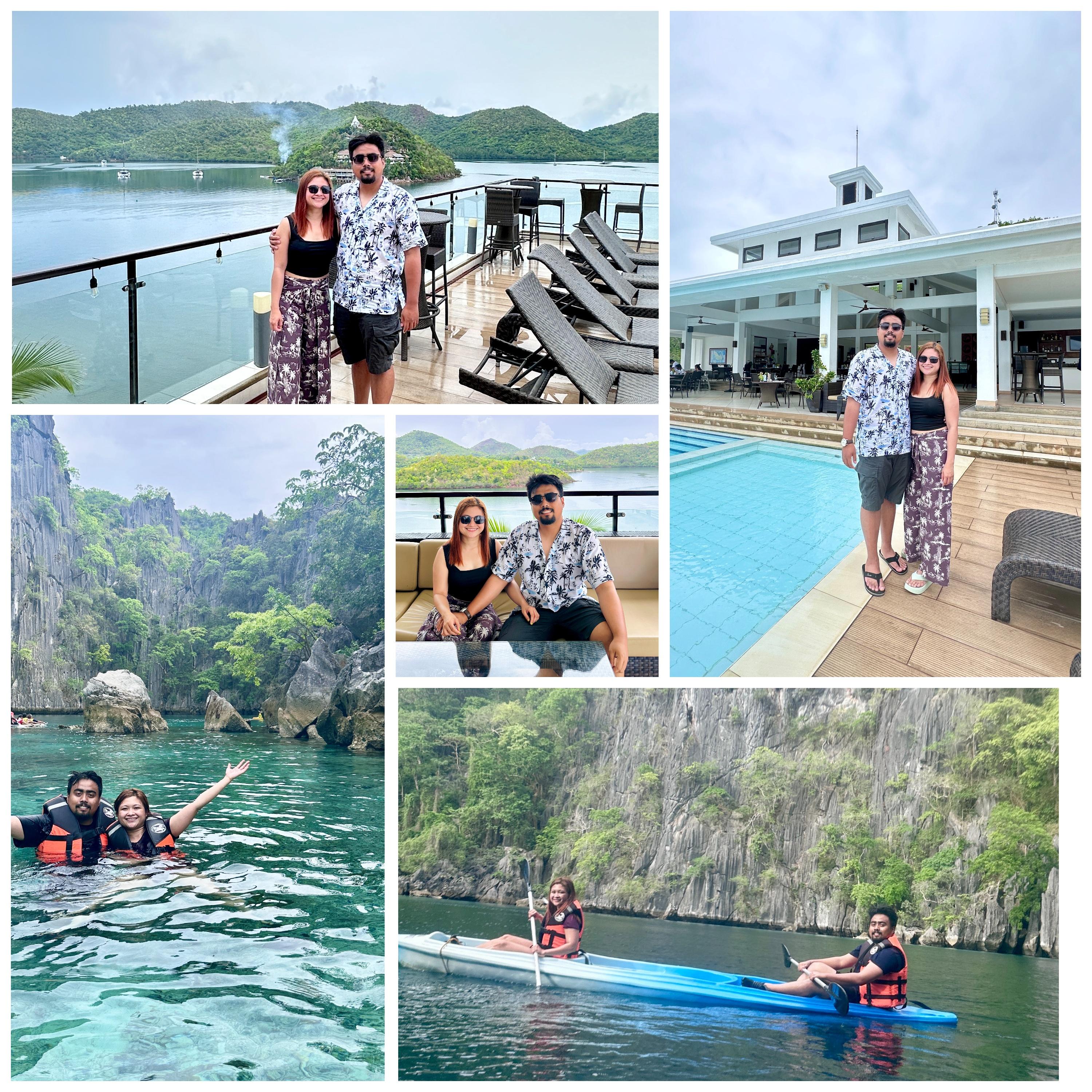 Photos from our Palawan trip with Mervin's family! We swam in clear waters, relaxed at resorts, and kayaked around beautiful islands and lagoons, creating unforgettable memories together.