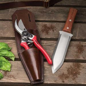 Leather Holster, Hand Pruner & Digging Knife Set