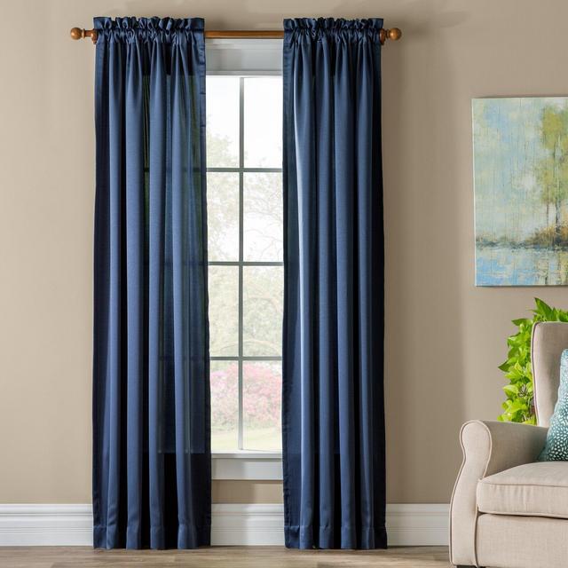 Wayfair Basics Solid Room Darkening Rod Pocket Single Curtain Panel