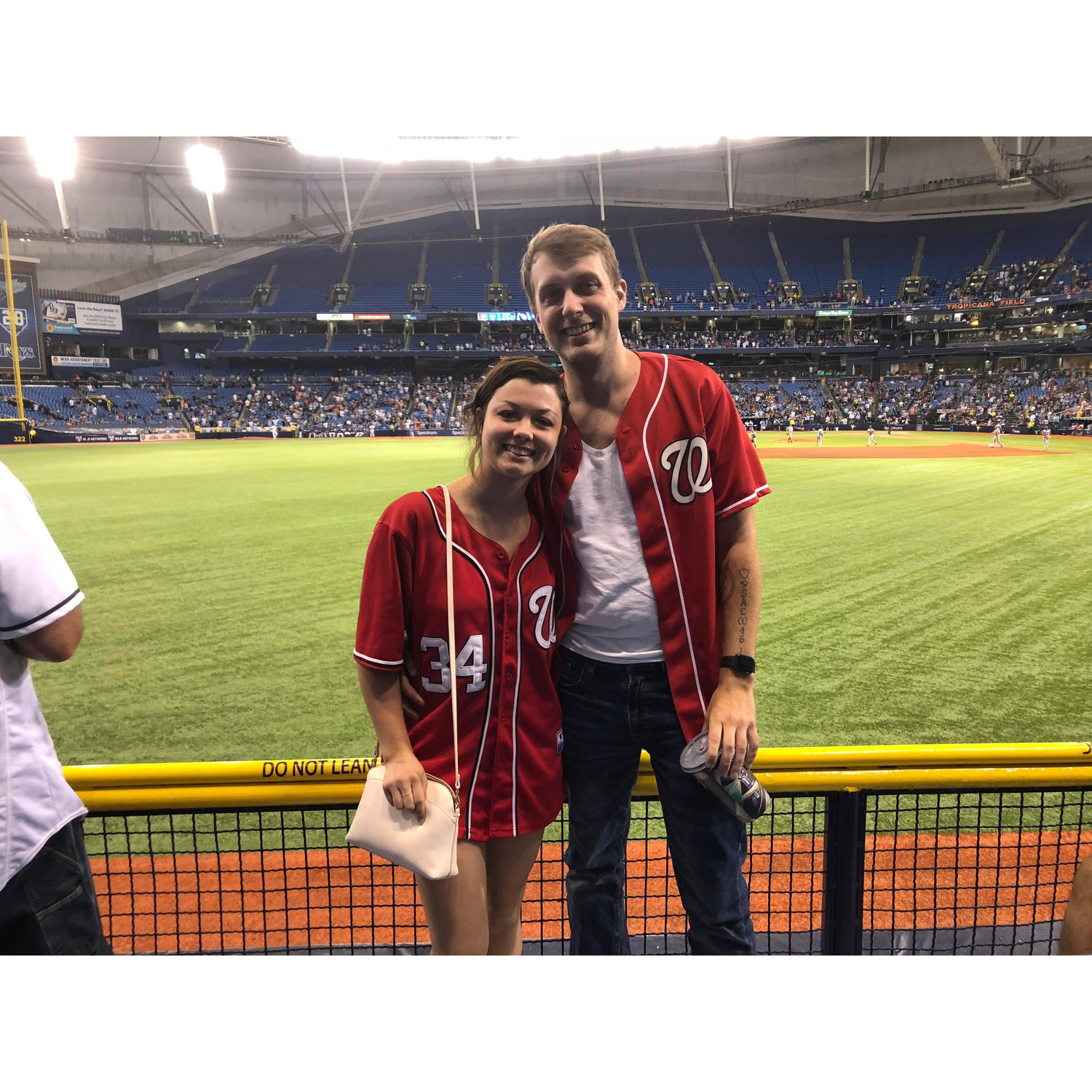 When we went to a Nationals baseball game.