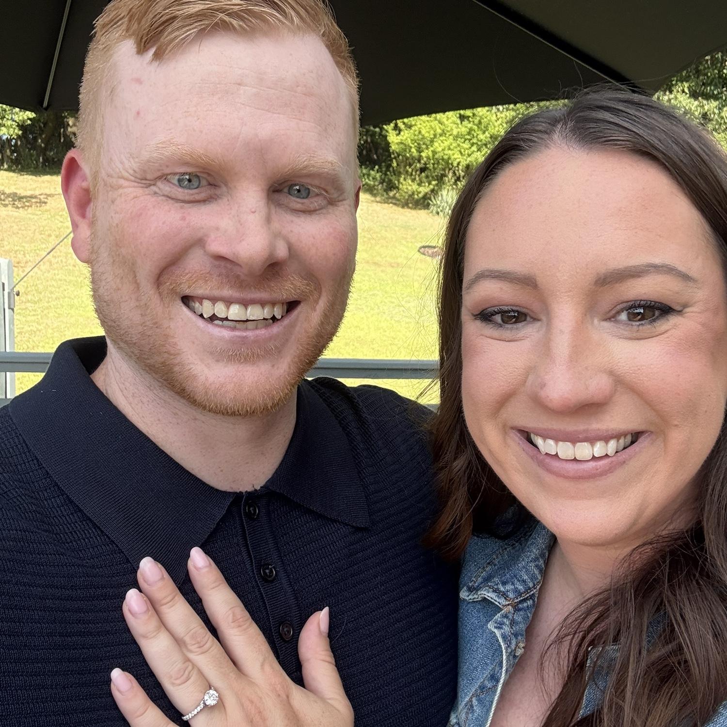 Right after Phil popped the question! Best day ever 💍