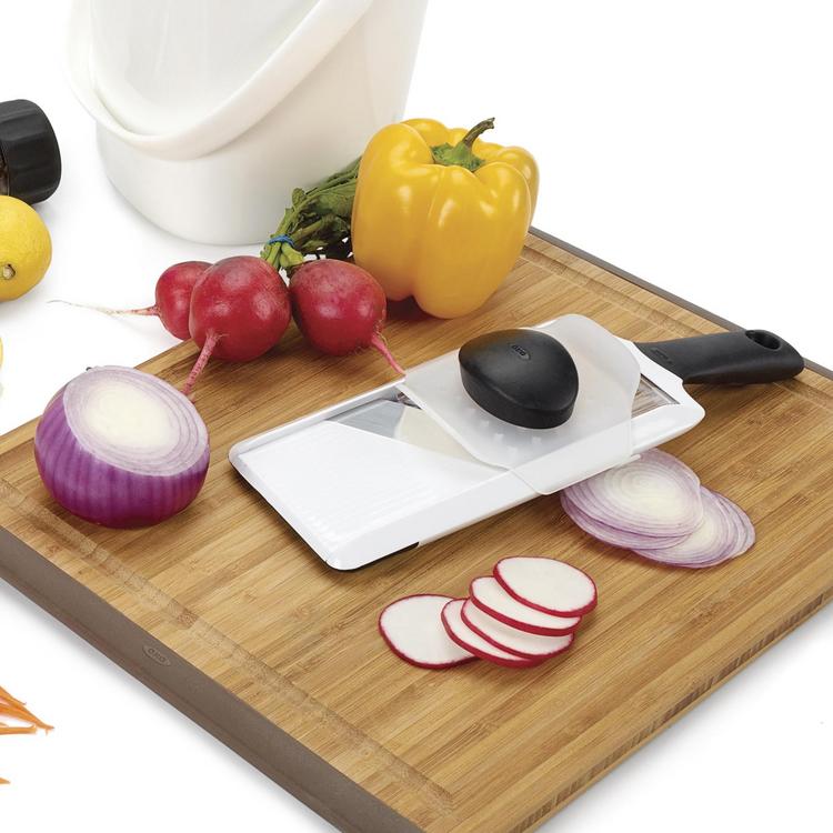 Potted Pans Meal Prep Station Food Chopping Board Set - 4 in 1 Bamboo Cutting Board with Containers, Lids, and Graters