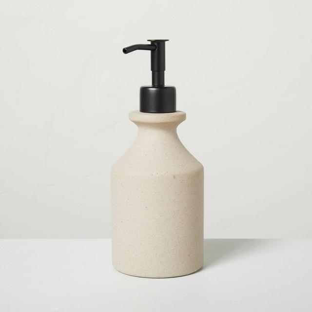 Textured Ceramic Soap Pump Natural - Hearth & Hand™ with Magnolia