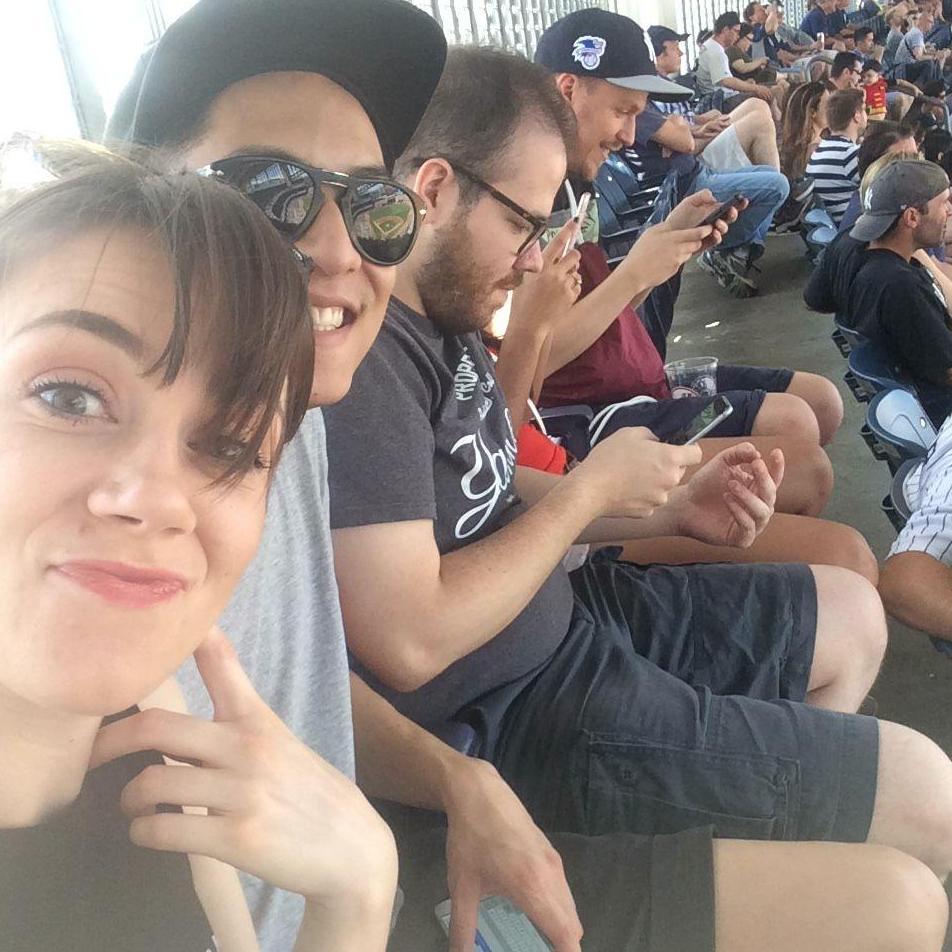 Yankees with our buds (go Mets)