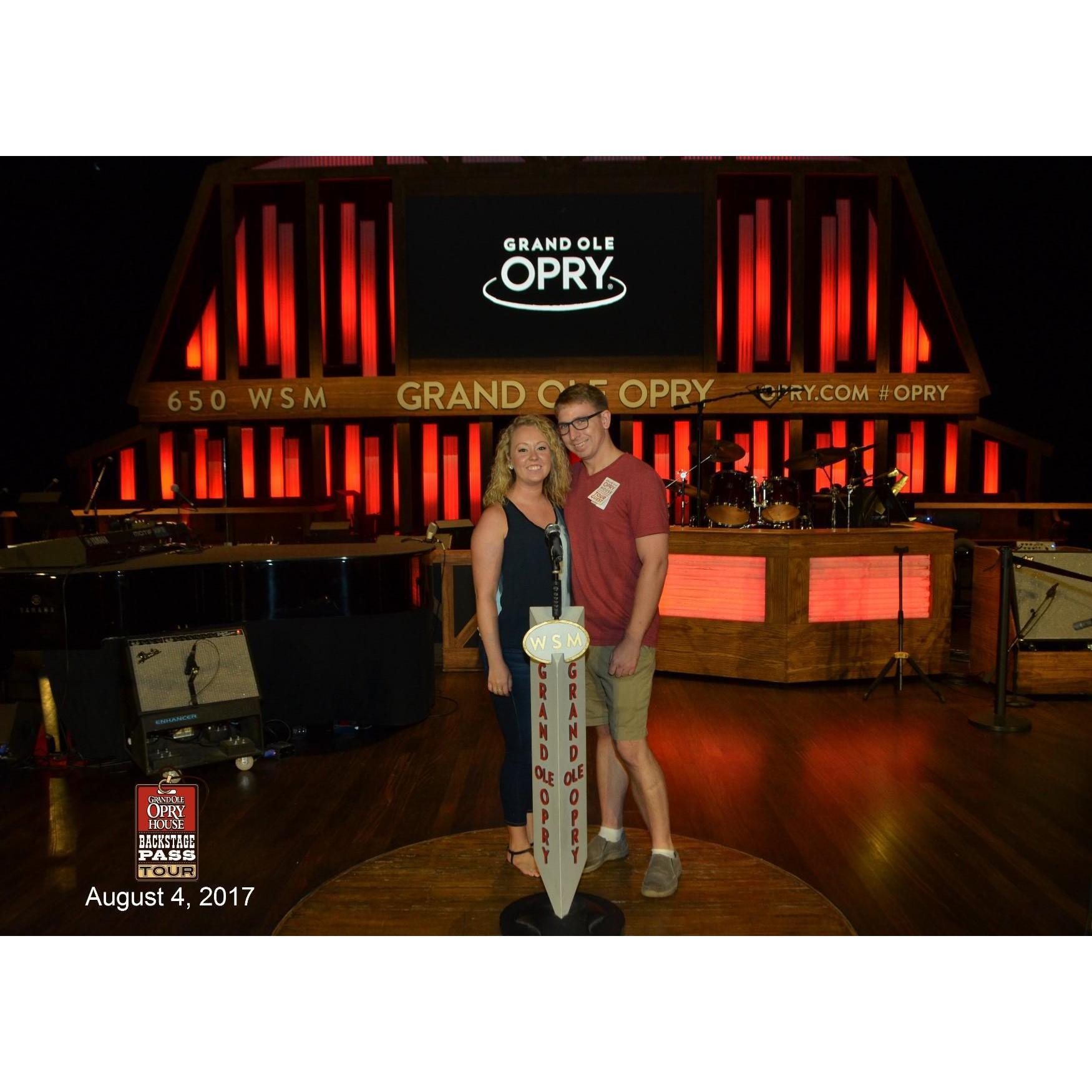 Visiting the Grand Ole Opry on a weekend trip to Nashville!