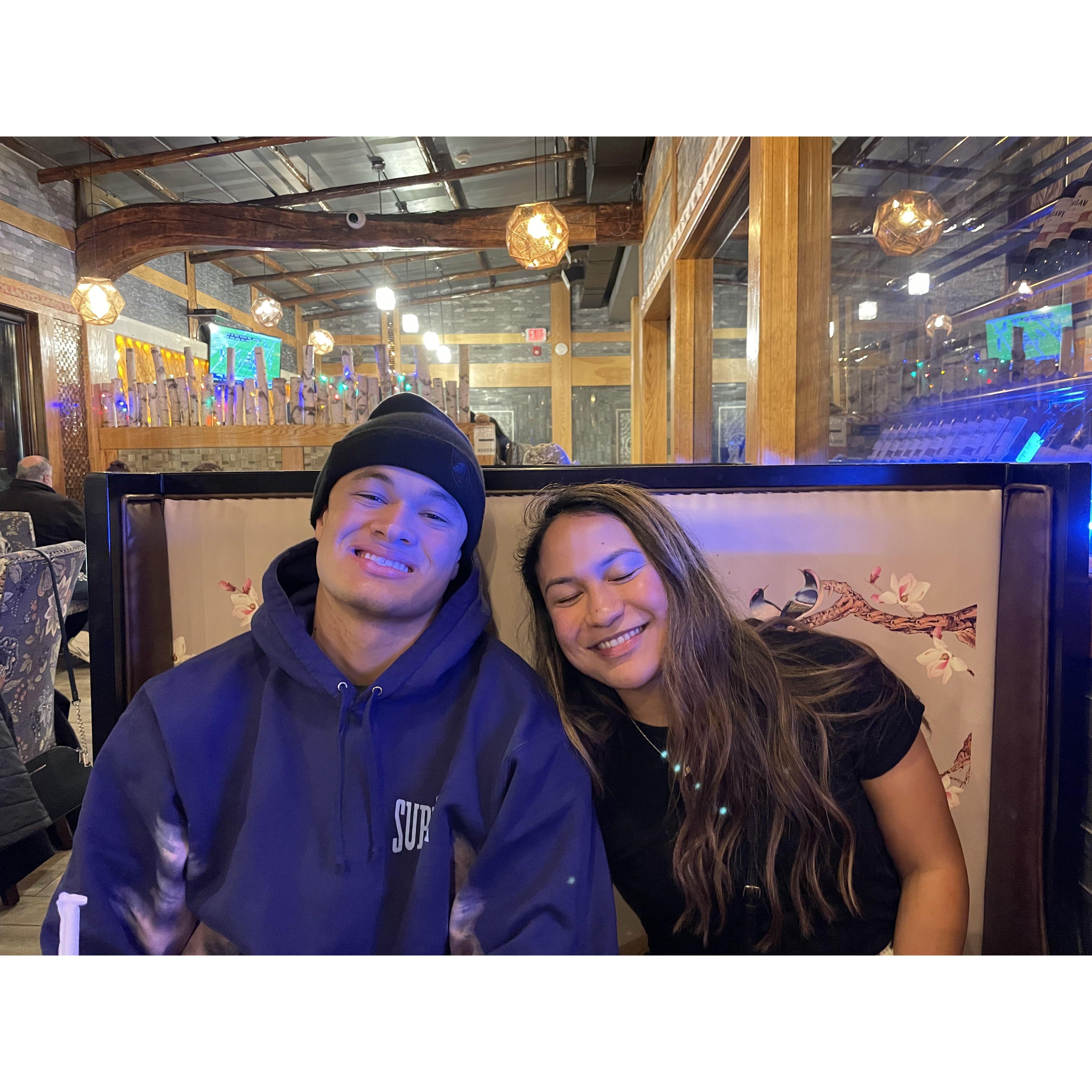 Our first picture together (not the best)
