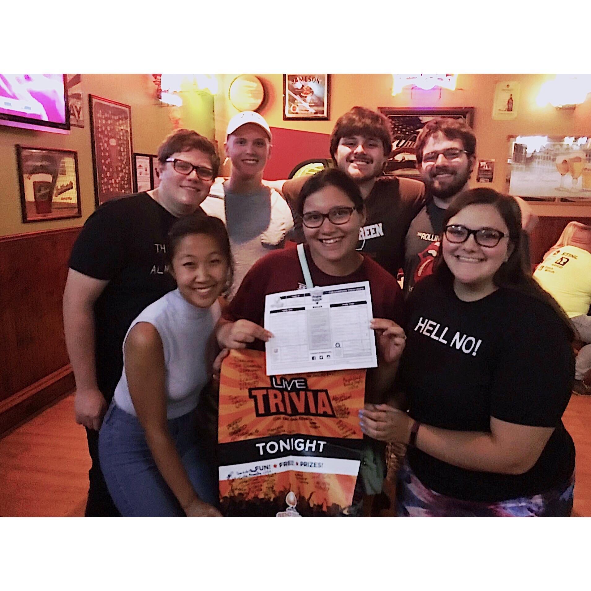 Our trivia team Dwayne "the Bathtub" Johnson gave us some of the best memories in Bowling Green