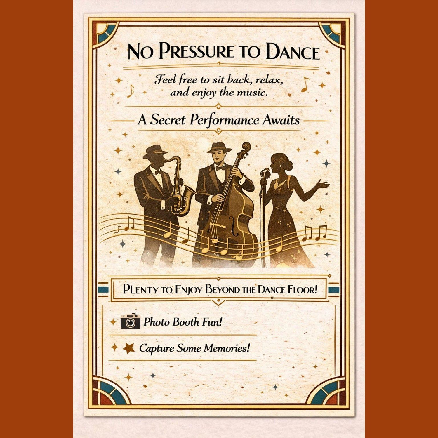no pressure to dance