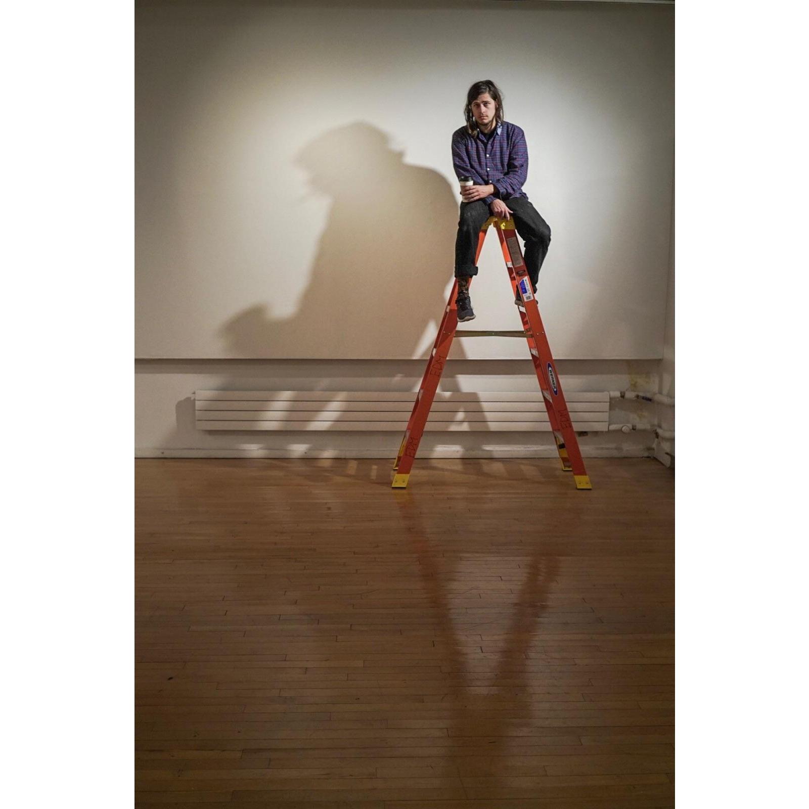 Corey helping Jackie in the gallery. 
(New York, 2018)