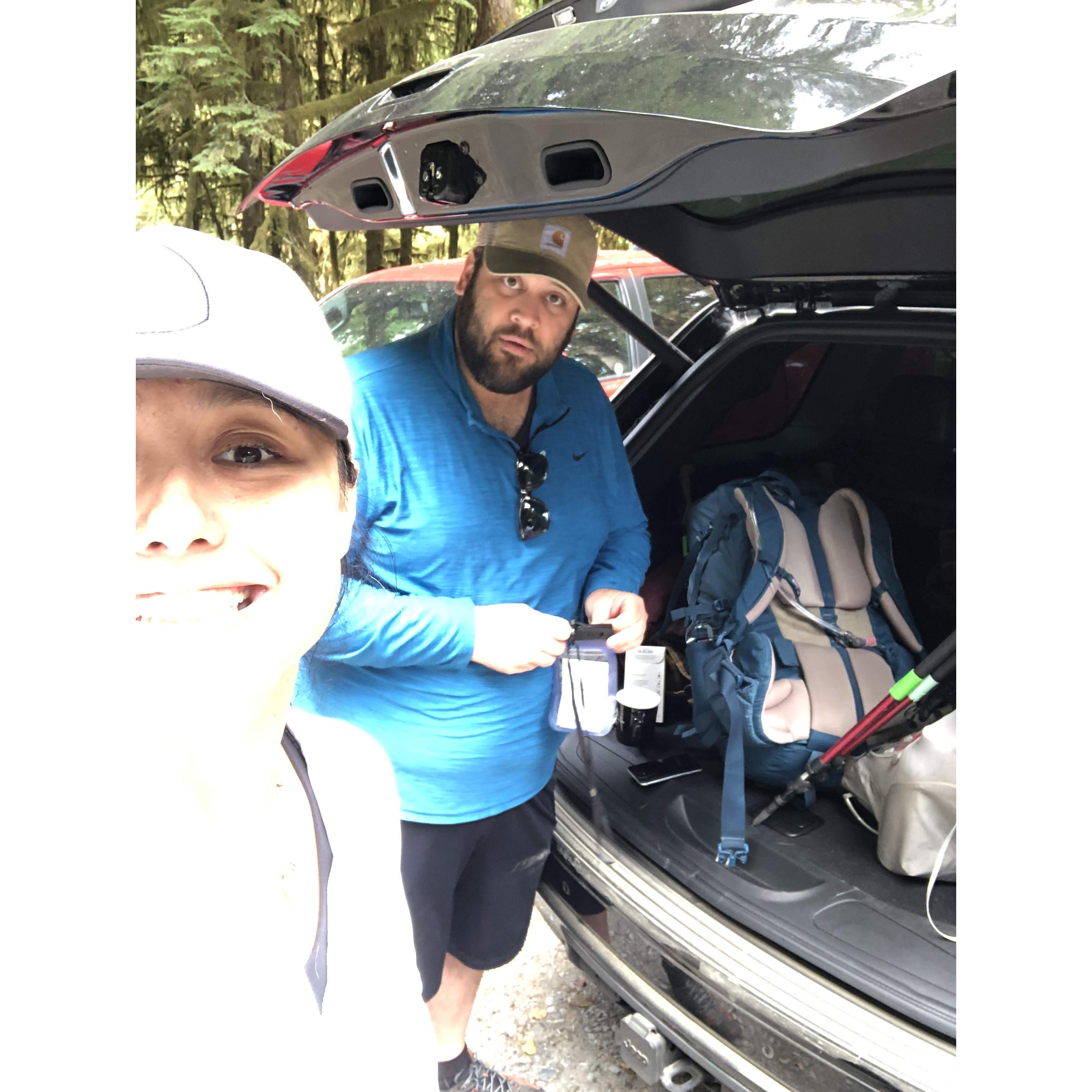 His first backpacking trip - Enchanted Valley