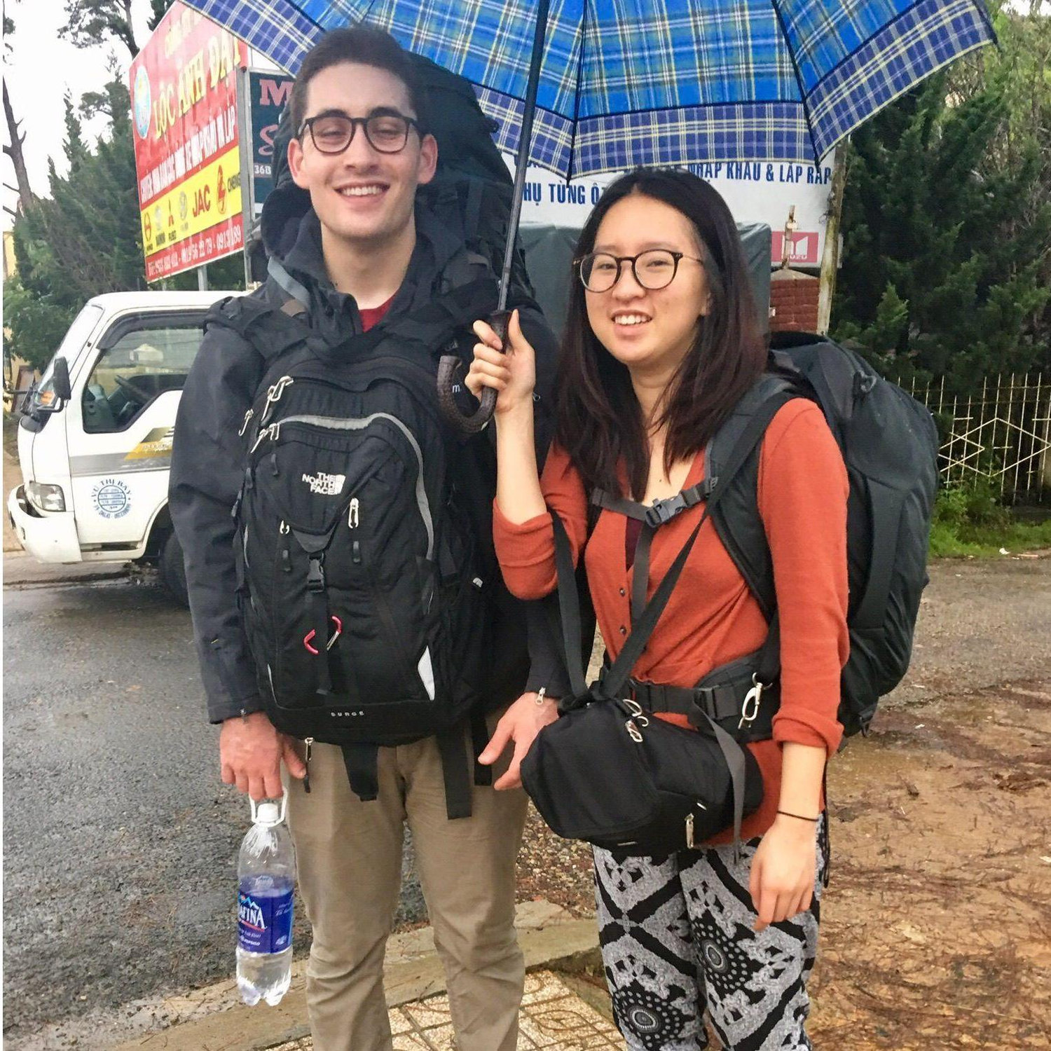 12/15/16 - 6 months into dating, our trip to Vietnam, where Max got violently ill from a carton of milk he was specifically warned not to drink.