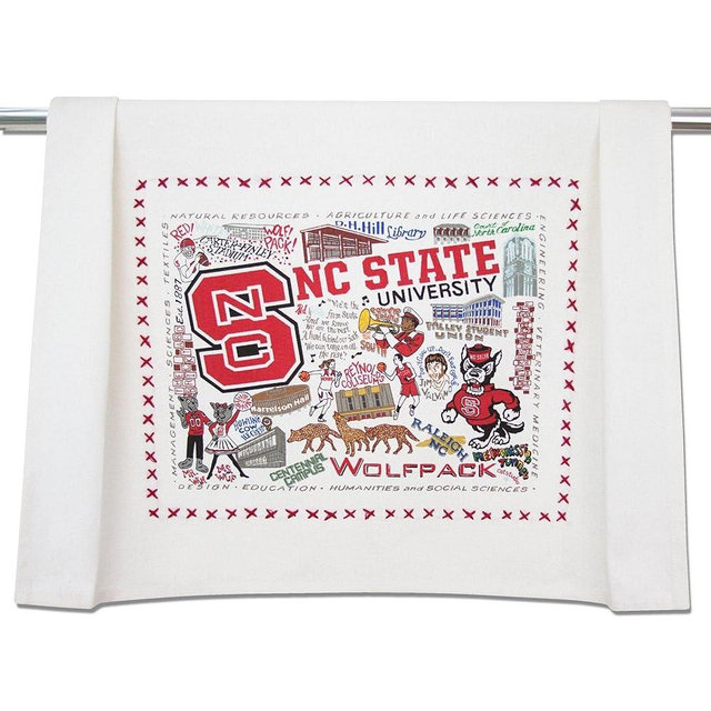 Catstudio Dish Towel, North Carolina State University Wolfpack Hand Towel - Collegiate Kitchen and Tea Towels for NC State Fans - Perfect Graduation Gift, Gift for Students, Parents and Alums
