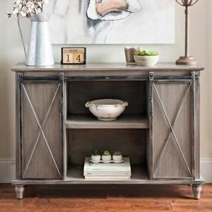 Gray Mackenzie Sliding Door Cabinet