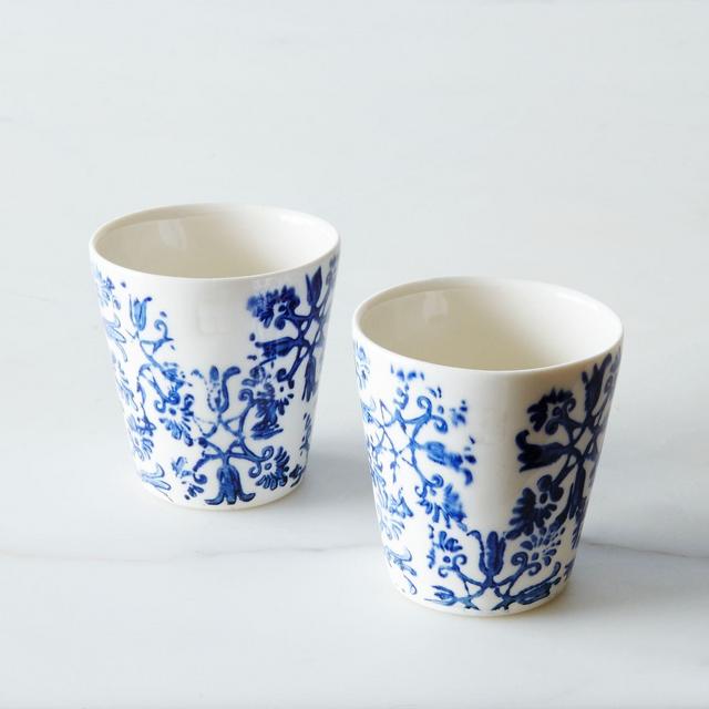 Floral Espresso Cups (Set of 2)