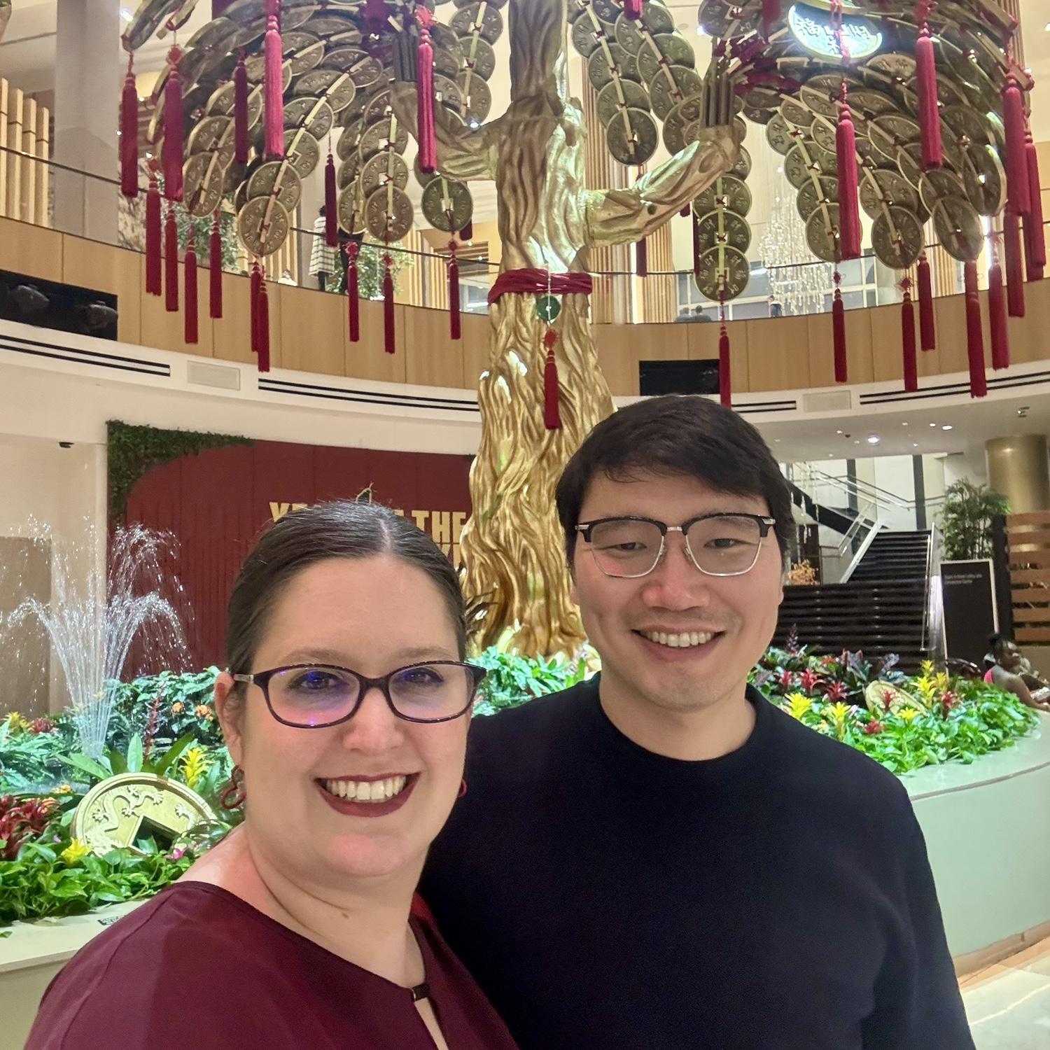 Lunar New Year display at MGM National Harbor, February 2025