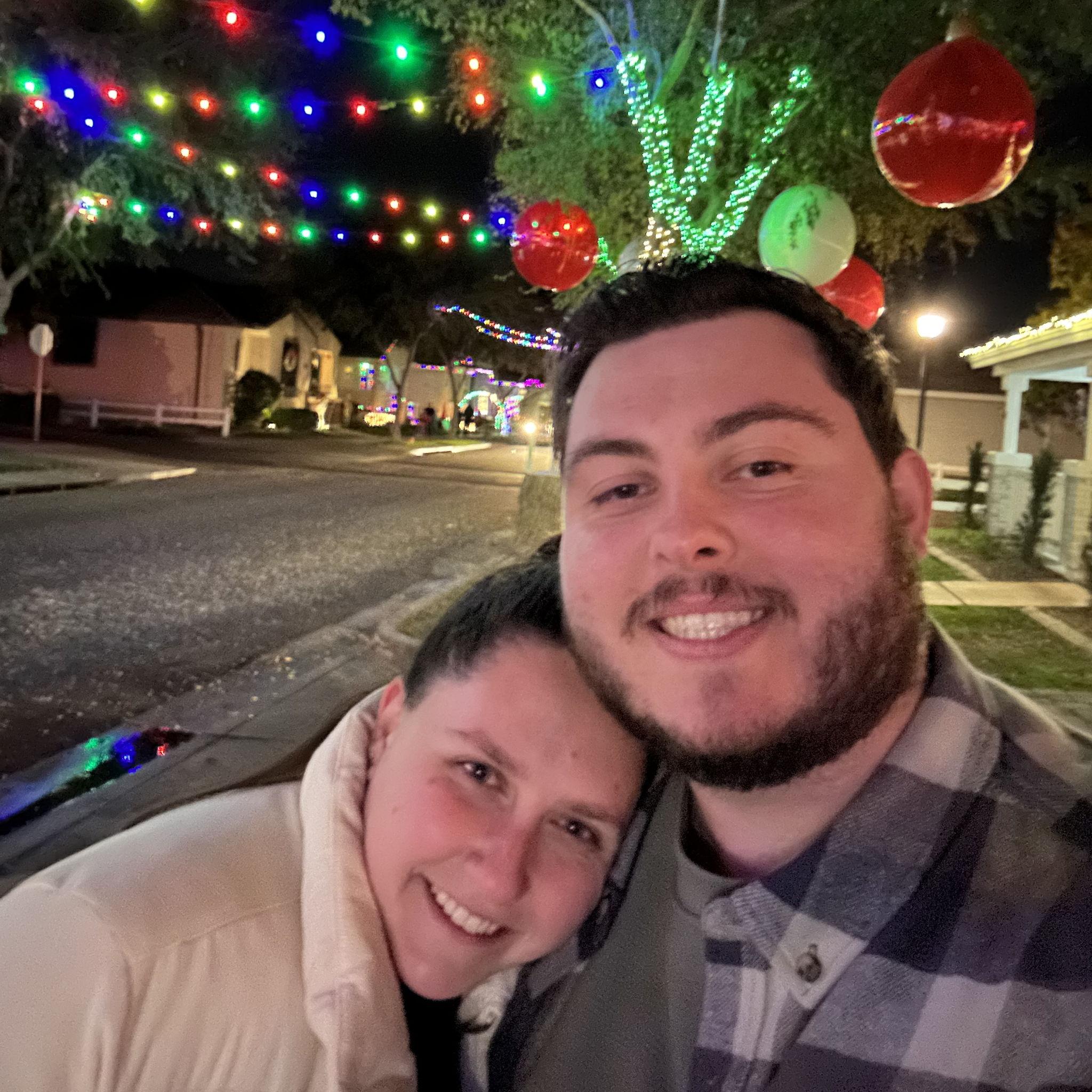 Date night in Agritopia to see the Christmas lights — Gilbert.