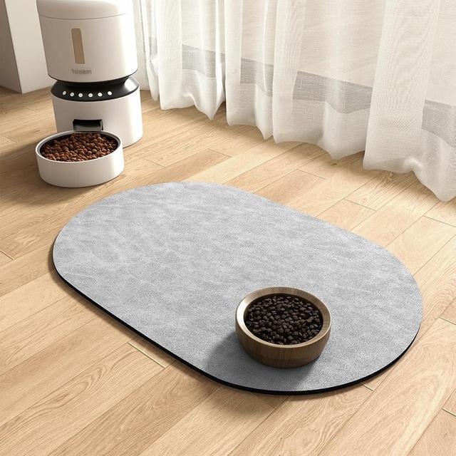 Absorbent Dog Food Mat-Dog Mat for Food and Water Bowl, Quick Dry Pet Food Mat, No Stains Dog Feeding mat, Dog Accessories Pet Supplies Mat-Dog Water Bowl Mat for Messy Drinkers
