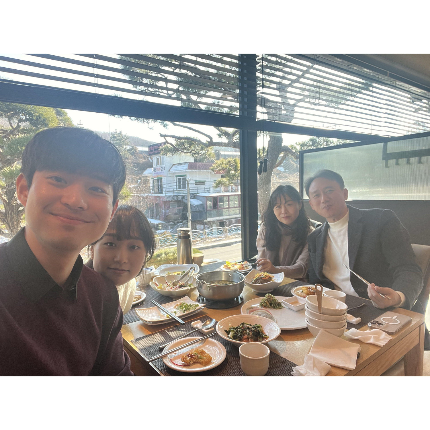 With Abby's family