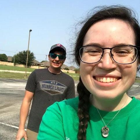 An early date, where we ate breakfast tacos in the church parking lot.
