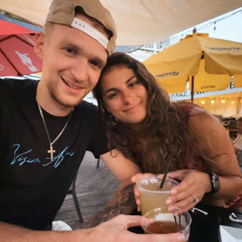 Just enjoying some drinks by the marina at the Broken Oar