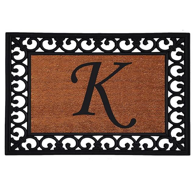 Calloway Mills 180041925K Monogram Insert Doormat 19" x 25" (Letter K)