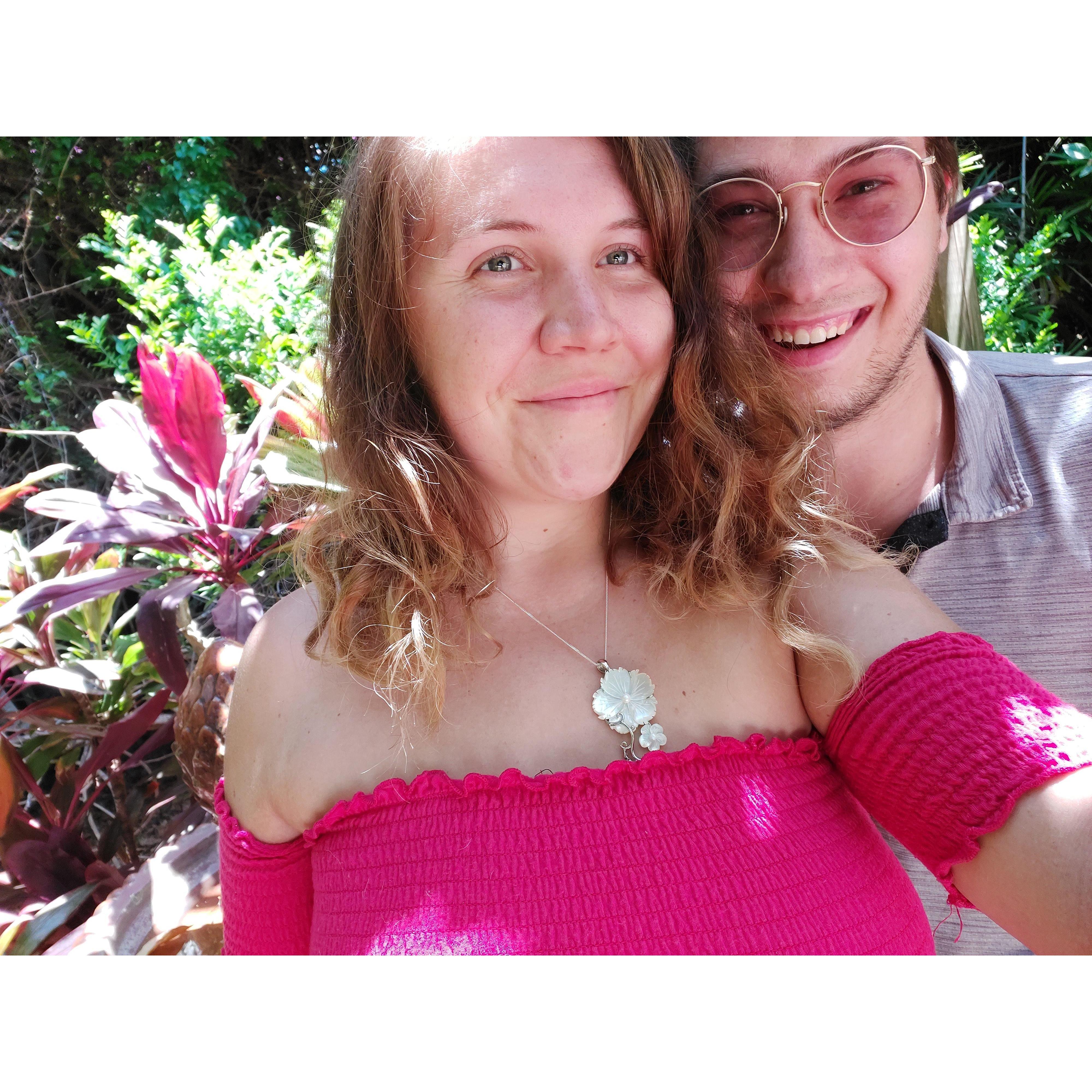 The day we booked Sunken Gardens for our wedding venue!