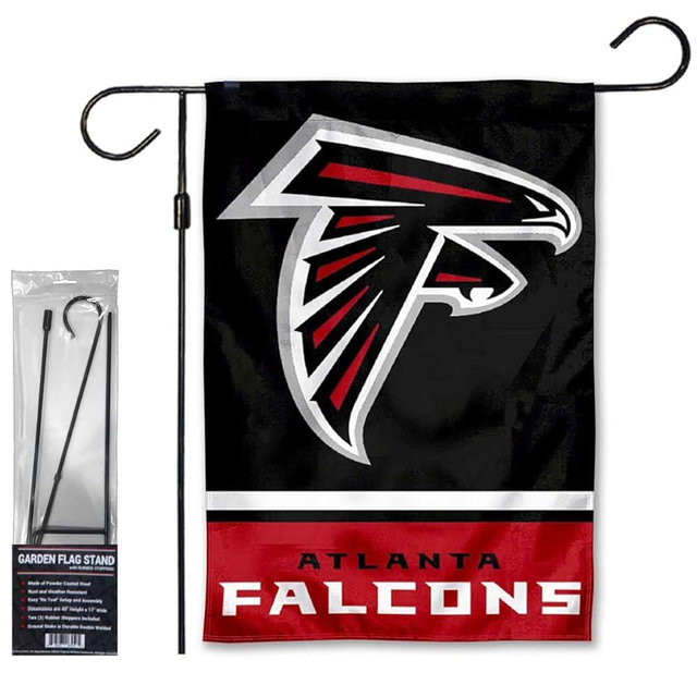 WinCraft Falcons Garden Flag and Stand Pole Holder Mount