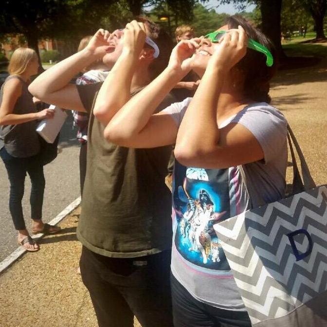 Solar eclipse, W&M Law School, August 2017