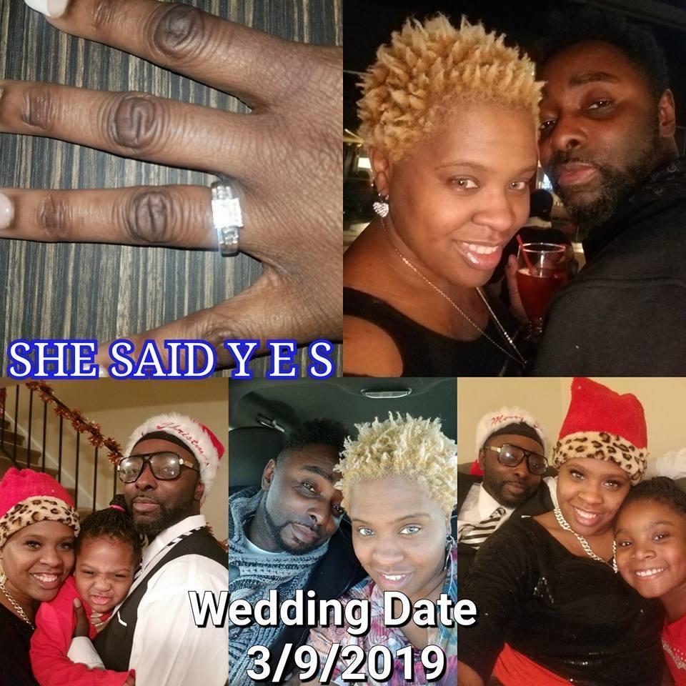 She said yes, even thou they had to change the wedding date.