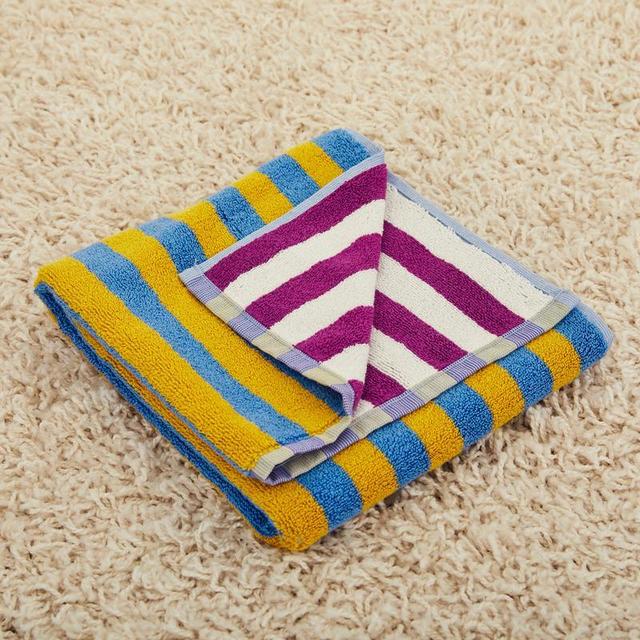 Lilac Stripe Hand Towel