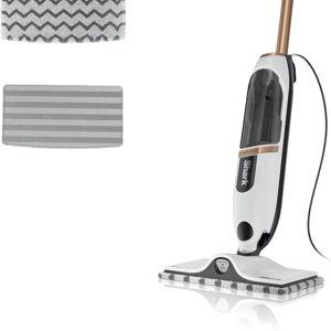 Shark SteamSpot Steam Mop with Steam Blaster Technology, 3 Steam Modes, 2 Washable Pads, XL Removable Water Tank, Lightweight, Steam Cleaner for sealed Hard Floors, Hardwood, Tile, Laminate, S2001