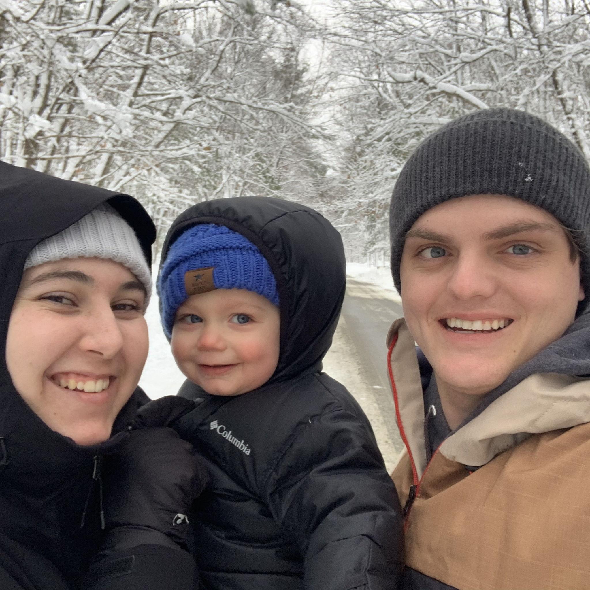 Pictured here is a snowy day in Carlisle, MA.
