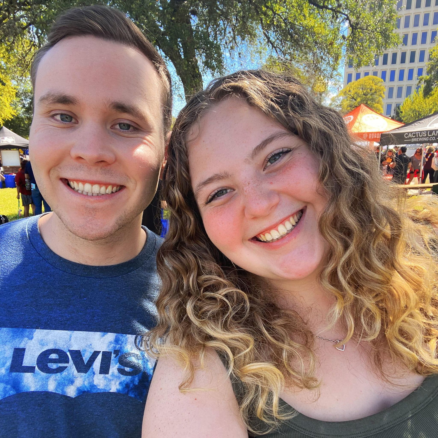 One of our first dates was to the San Antonio Beer Festival. 2021