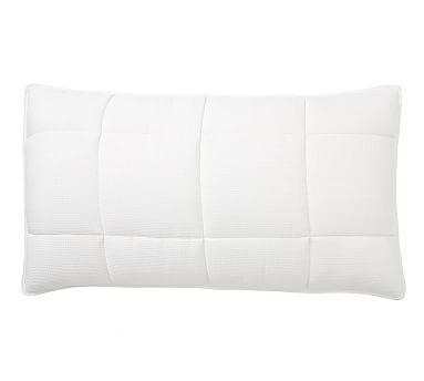 White Belgian Flax Linen Comforter Waffle King Shams, Set of 2