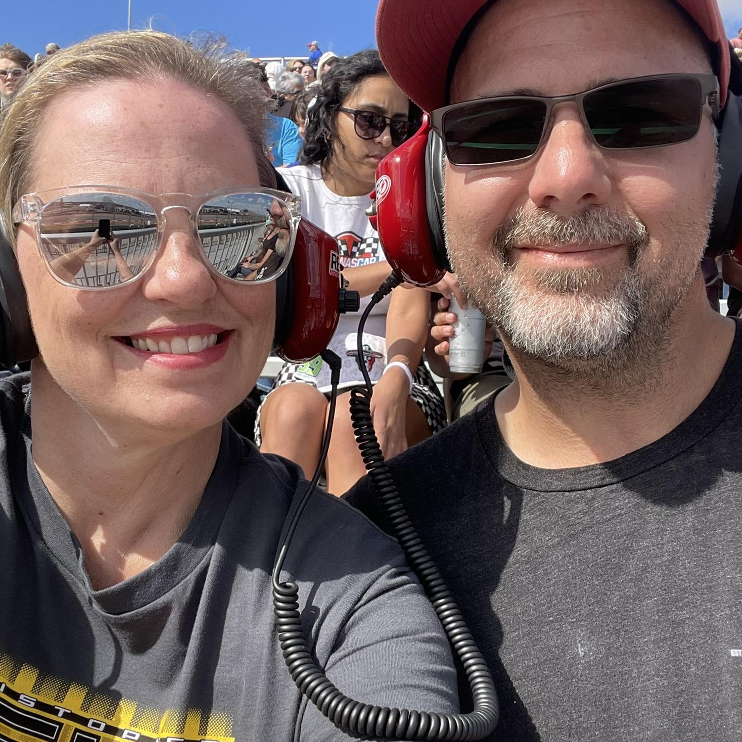Us rooting on our Toyota family. And guess who won? My man, Christopher Bell! What an awesome 1st time at COTA.