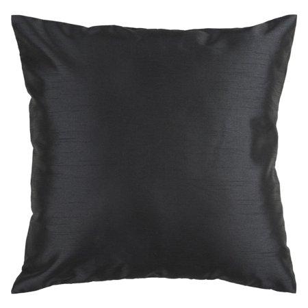 Surya Silk Lane Decorative Pillow - Black